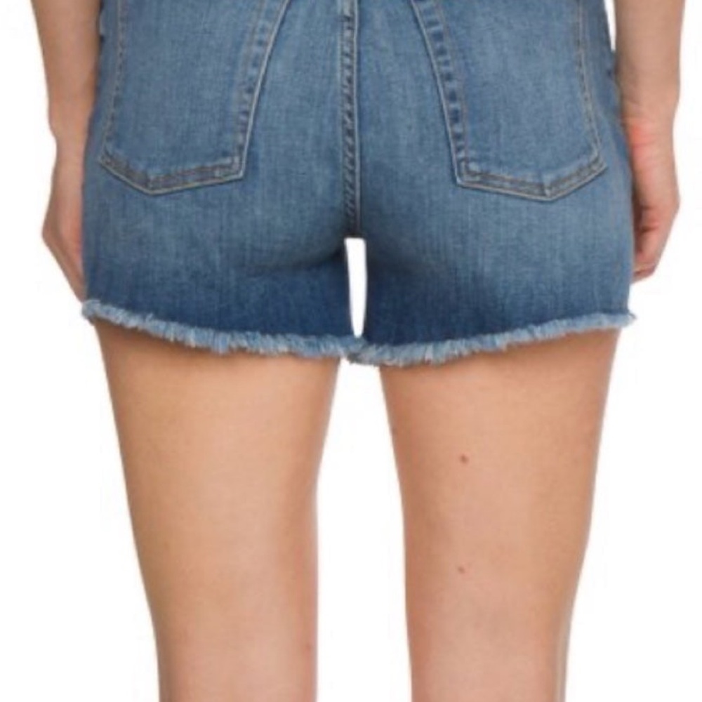 7 For All Mankind Women's Kelly Lane Fray High Waist Denim Shorts size 26